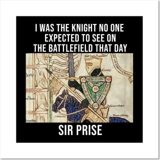 Pun Intended Knight Funny Joke Classic Art Design Posters and Art